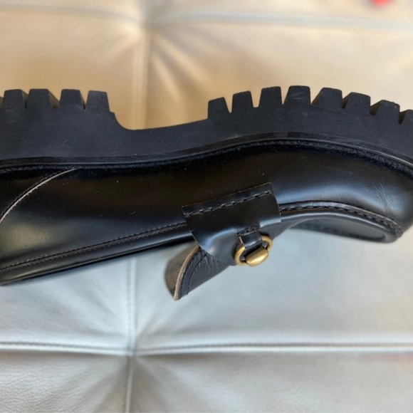 Leather lug sole Horsebit loafer - Picture 9 of 13